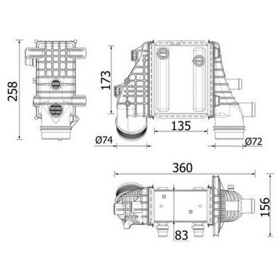 MAHLE ORIGINAL - CI553-000P - Charge Air Cooler (Air Supply) pa2