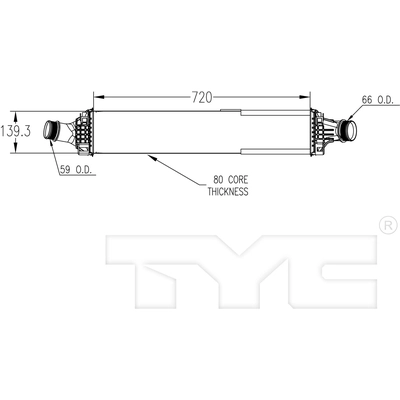 Intercooler by TYC - 18099 pa2