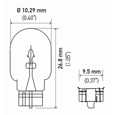 HELLA - 2821SB - Bulb pa2