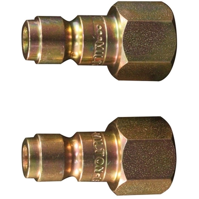 L-Style 3/8" (F) NPT x 3/8" 68 CFM Steel Quick Coupler Plug, 10 Pieces (Pack of 10) by MILTON INDUSTRIES INC - 1808 pa3