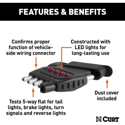 Testeur de connecteur LED by CURT MANUFACTURING - 57505 pa4