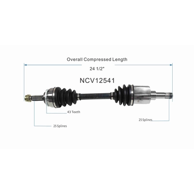 GSP NORTH AMERICA - NCV12541 - CV Axle Assembly - Front Left pa2