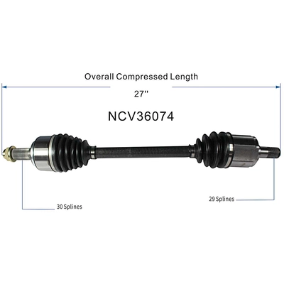 GSP NORTH AMERICA - NCV36074 - CV Axle Assembly - Front Left pa4