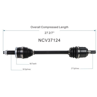 GSP NORTH AMERICA - NCV37124 - CV Axle Assembly pa2