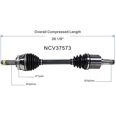 GSP NORTH AMERICA - NCV37573 - CV Axle Assembly pa6