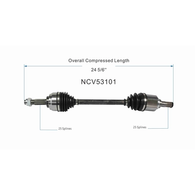 GSP NORTH AMERICA - NCV53101 - CV Axle Assembly - Front Left pa5