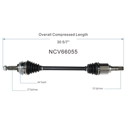 GSP NORTH AMERICA - NCV66055 - CV Axle Assembly - Front pa2