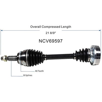 GSP NORTH AMERICA - NCV69597 - CV Axle Assembly - Front Left pa2