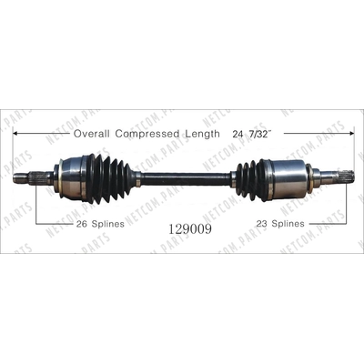 Left New CV Complete Assembly by WORLDPARTS - 129009 pa1