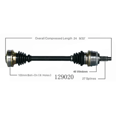 Left New CV Complete Assembly by WORLDPARTS - 129020 pa3