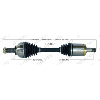 Left New CV Complete Assembly by WORLDPARTS - 129045 pa1