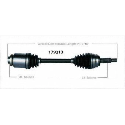 Left New CV Complete Assembly by WORLDPARTS - 179213 pa2