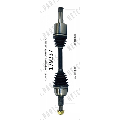 Left New CV Complete Assembly by WORLDPARTS - 179237 pa2