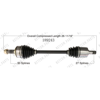 Left New CV Complete Assembly by WORLDPARTS - 189243 pa2