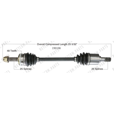 Left New CV Complete Assembly by WORLDPARTS - 199106 pa1