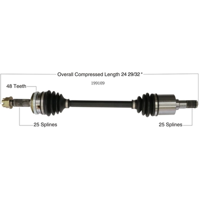 Left New CV Complete Assembly by WORLDPARTS - 199109 pa2
