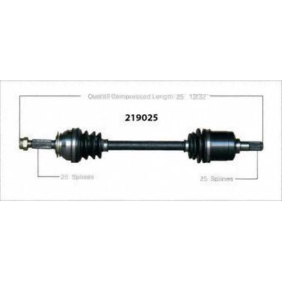 Left New CV Complete Assembly by WORLDPARTS - 219025 pa2