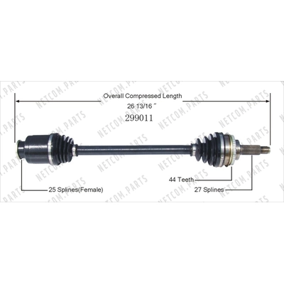 Left New CV Complete Assembly by WORLDPARTS - 299011 pa2