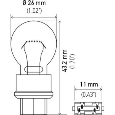 License Plate Light (Pack of 10) by HELLA - 3157 pa1