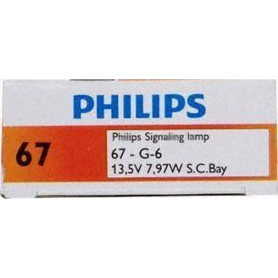 Éclairage de la plaque d'immatriculation (lot de 10) par PHILIPS - 67CP pa2