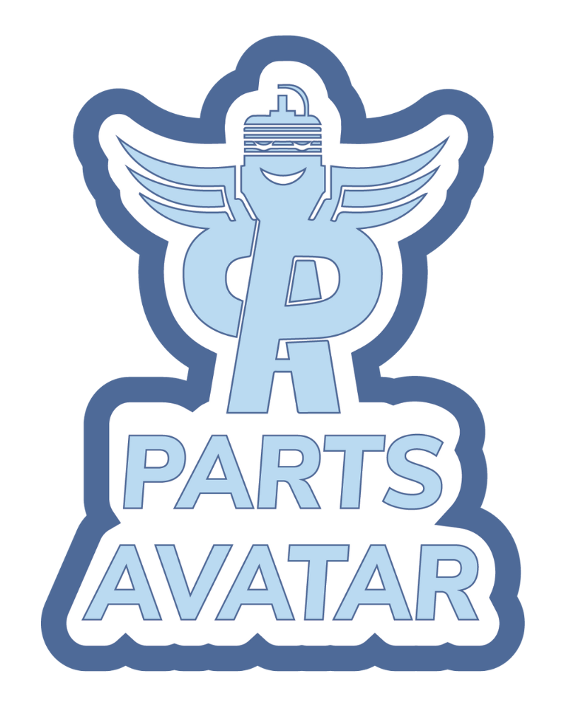 Light Blue Italics Car Air Freshener