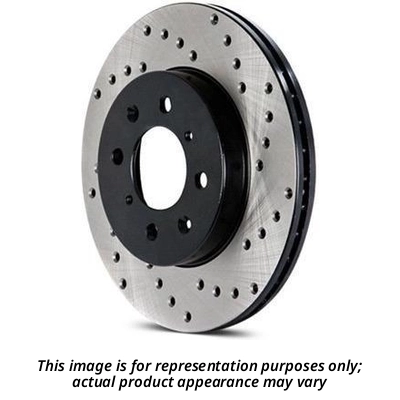 Front Drilled Rotor by CENTRIC PARTS - 128.34093R 2