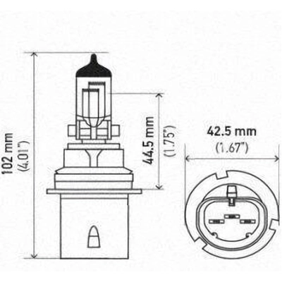 Low Beam Headlight by HELLA - 9004 pa13