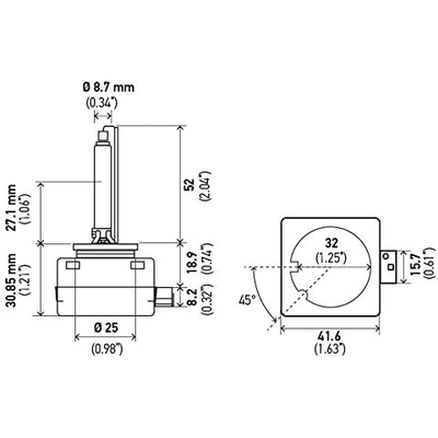 HELLA - D1S4300K - Phare de croisement pa7