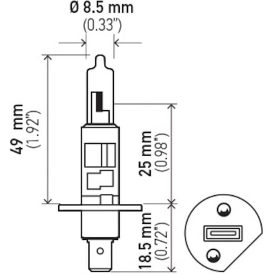 HELLA - H1P50TB - Low Beam Headlight pa3