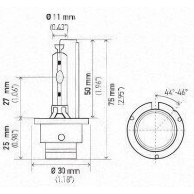 Low Beam Headlight by HELLA - D2S4300K pa3