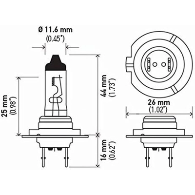 HELLA - H7LL - Low Beam Headlight pa6