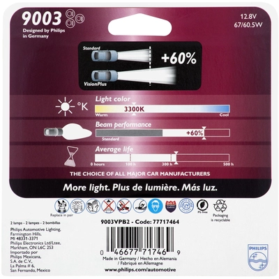 Low Beam Headlight by PHILIPS - 9003VPB2 pa8