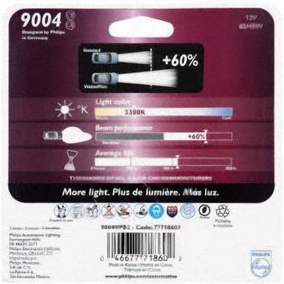 Low Beam Headlight by PHILIPS - 9004VPB2 pa2