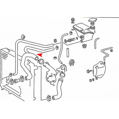 Lower Radiator Or Coolant Hose by URO - 1245013382 pa3