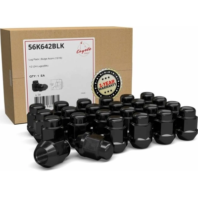 Lug Nut by COYOTE WHEEL ACCESSORIES - 56K642BLK pa1