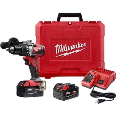 MILWAUKEE - 2902-22 - M18™ Cordless 18 V Li-ion 4.0 Ah Brushless Mid-Handle Hammer Drill Kit pa4