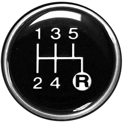 Emblème de pommeau de levier de vitesse de transmission manuelle par CROWN AUTOMOTIVE JEEP REPLACEMENT - J3241073 pa1