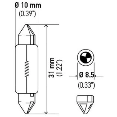 Map Light (Pack of 10) by HELLA - 6418 pa4