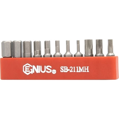 Metric Hex & Triple Square Screwdriver Bit Set by GENIUS - SB-211MH pa8