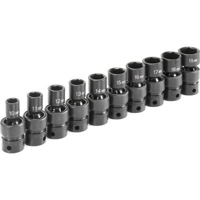 Metric Socket Set by GREY PNEUMATIC TOOLS - 1210UM pa2