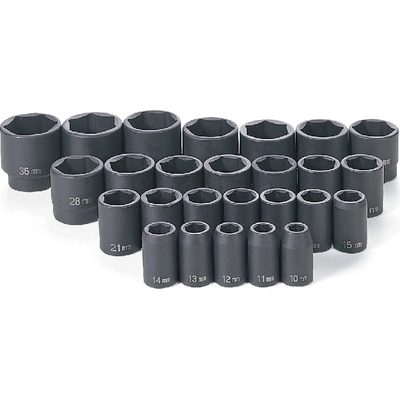Metric Socket Set by GREY PNEUMATIC TOOLS - 1326M pa3