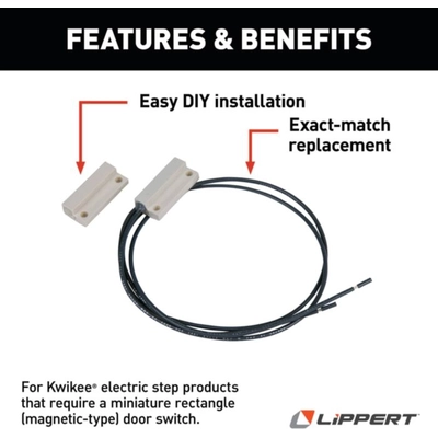 Miniature Rectangular Door Switch Kit by LIPPERT COMPONENTS - 374198 pa3