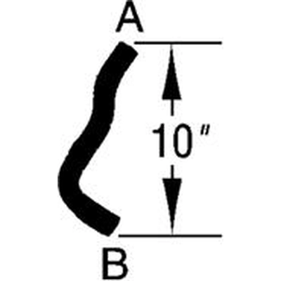 Molded Heater Hose by DAYCO - 71307 pa3
