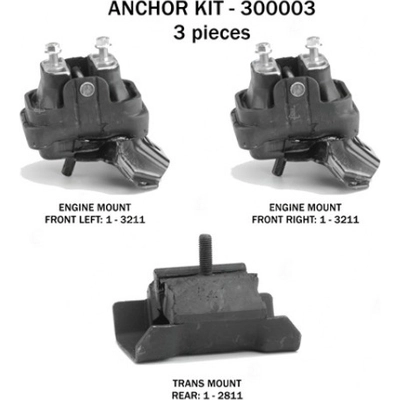 Motor And Transmission Mount Kit by ANCHOR - 300003 pa2