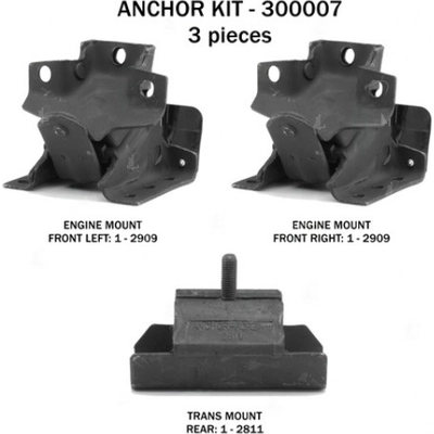 Motor And Transmission Mount Kit by ANCHOR - 300007 pa2