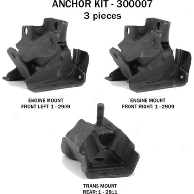Motor And Transmission Mount Kit by ANCHOR - 300007 pa3