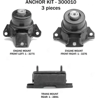 Motor And Transmission Mount Kit by ANCHOR - 300010 pa3