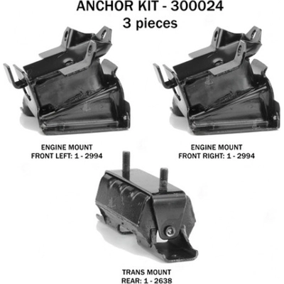 Motor And Transmission Mount Kit by ANCHOR - 300024 pa2