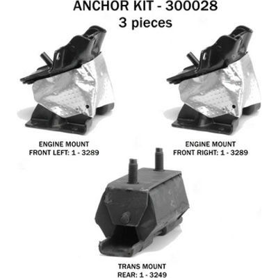 Motor And Transmission Mount Kit by ANCHOR - 300028 pa3