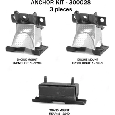 Motor And Transmission Mount Kit by ANCHOR - 300028 pa4
